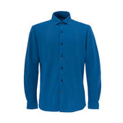 CAMICIA IN COTONE PIQUET REGULAR Uomo Bluette CAMICIA IN COTONE PIQUET REGULAR Uomo Bluette