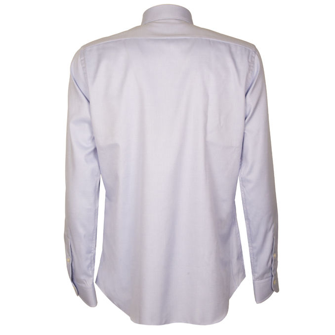 CAMICIA IN COTONE Uomo Azzurro