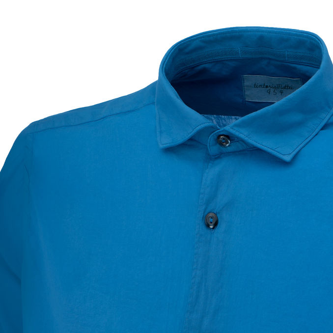 CAMICIA IN COTONE Uomo Bluette
