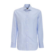 CAMICIA IN JACQUARD A QUADRATINO Uomo Bianco Azzurro CAMICIA IN JACQUARD A QUADRATINO Uomo Bianco Azzurro