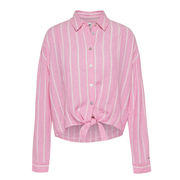 CAMICIA IN LINO A RIGHE DA ANNODARE Donna Tou Pink Daisy CAMICIA IN LINO A RIGHE DA ANNODARE Donna Tou Pink Daisy