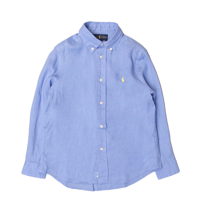CAMICIA IN LINO Bambino Harbour Island Blue