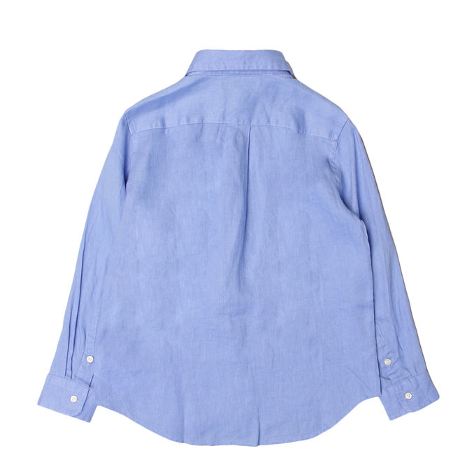 CAMICIA IN LINO Bambino Harbour Island Blue