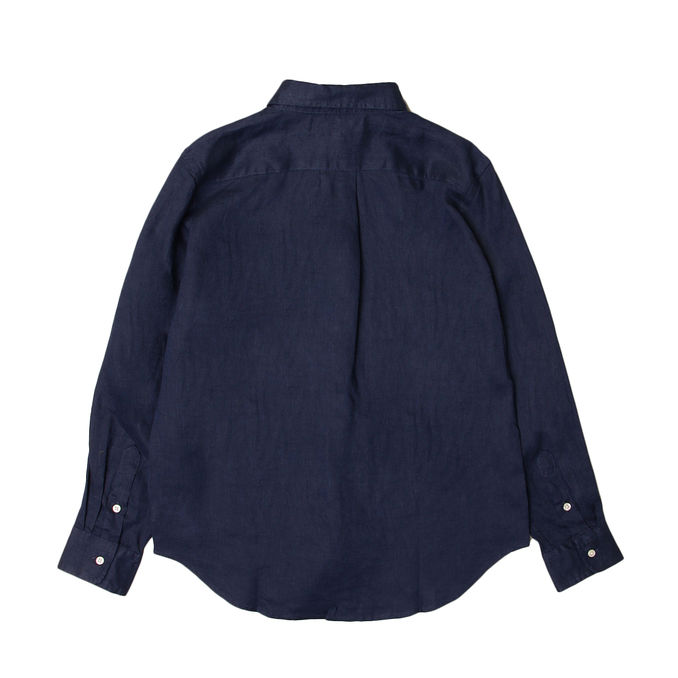 CAMICIA IN LINO Bambino Navy