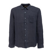 CAMICIA IN LINO COLLETTO CLASSICO Uomo Navy CAMICIA IN LINO COLLETTO CLASSICO Uomo Navy