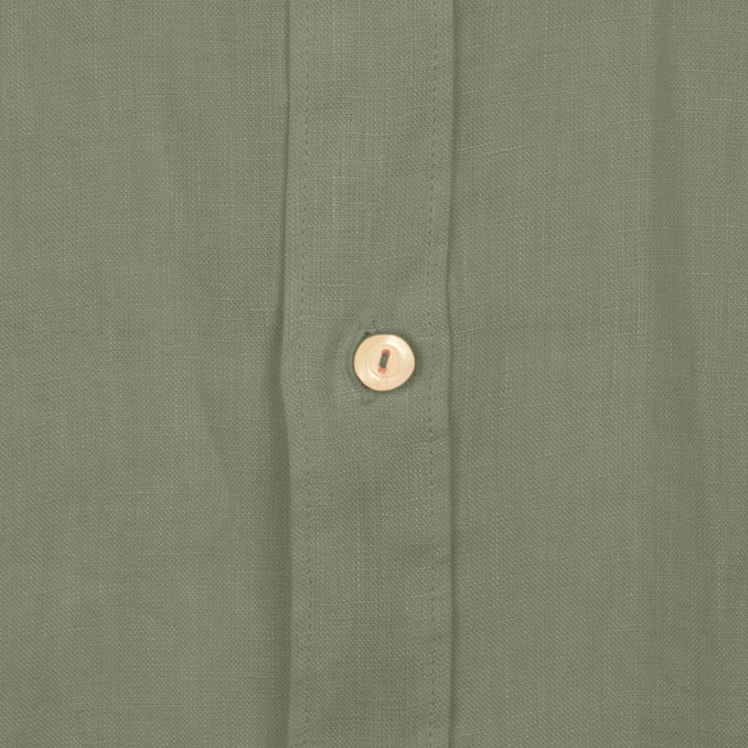 CAMICIA IN LINO COLLO FRANCESE Uomo Militare