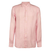 CAMICIA IN LINO COLLO FRANCESE Uomo Rosa CAMICIA IN LINO COLLO FRANCESE Uomo Rosa