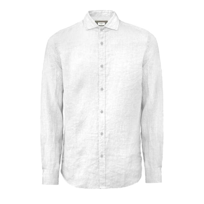 CAMICIA IN LINO Uomo Bianco