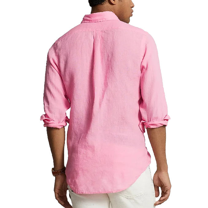 CAMICIA IN LINO Uomo Florida Pink