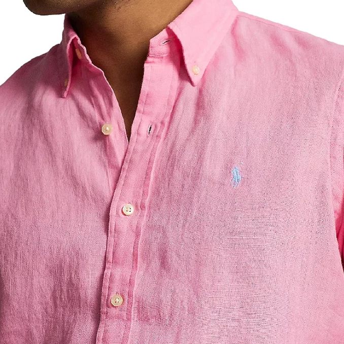 CAMICIA IN LINO Uomo Florida Pink