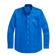 CAMICIA IN LINO Uomo Heritage Blue  CAMICIA IN LINO Uomo Heritage Blue