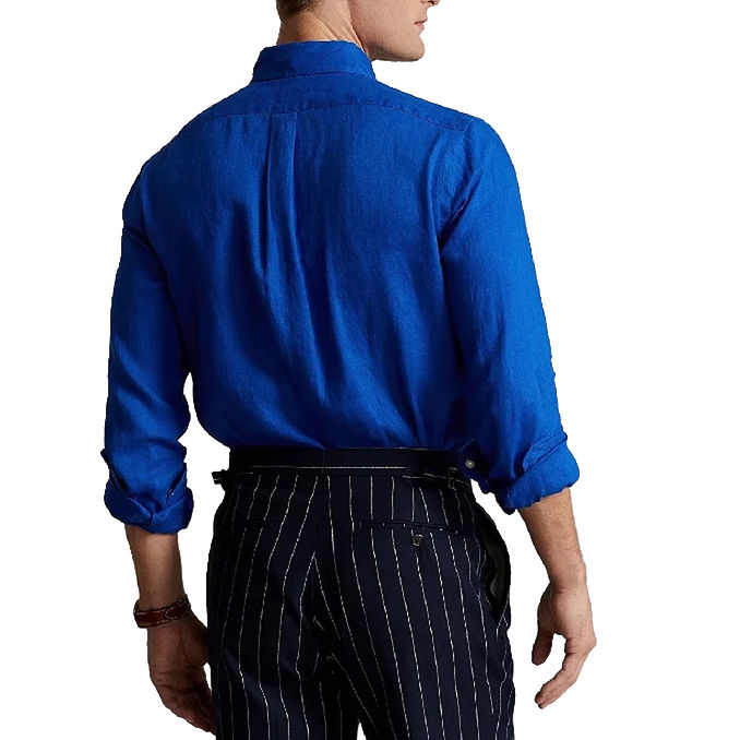 CAMICIA IN LINO Uomo Heritage Blue 