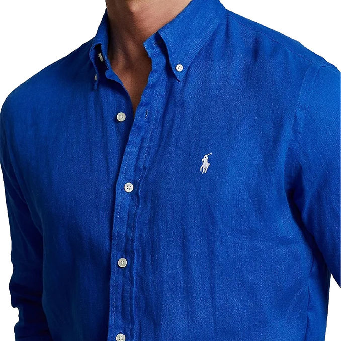 CAMICIA IN LINO Uomo Heritage Blue 
