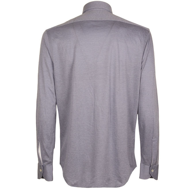 CAMICIA IN MISTO COTONE Uomo Blu
