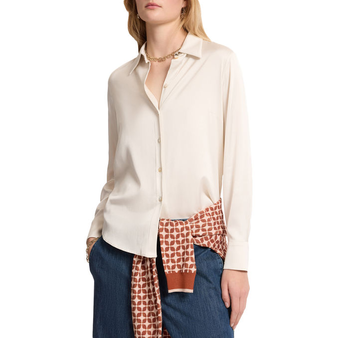 CAMICIA IN RASO STRETCH 