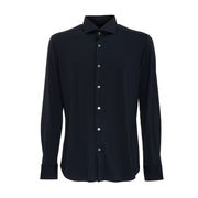 CAMICIA IN TESSUTO TENICO PUNTINATO Uomo Blu CAMICIA IN TESSUTO TENICO PUNTINATO Uomo Blu