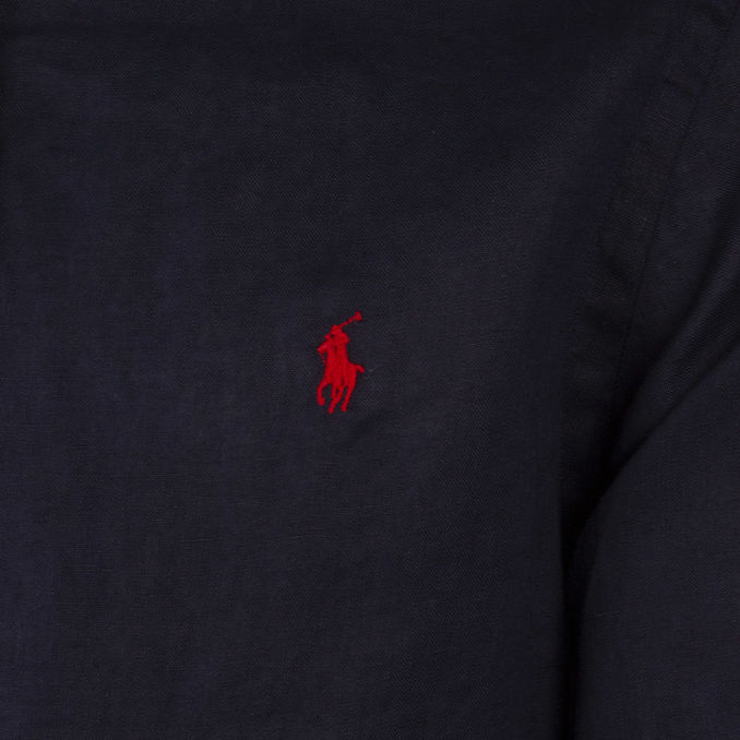 CAMICIA LINO SLIM Uomo Newport Navy