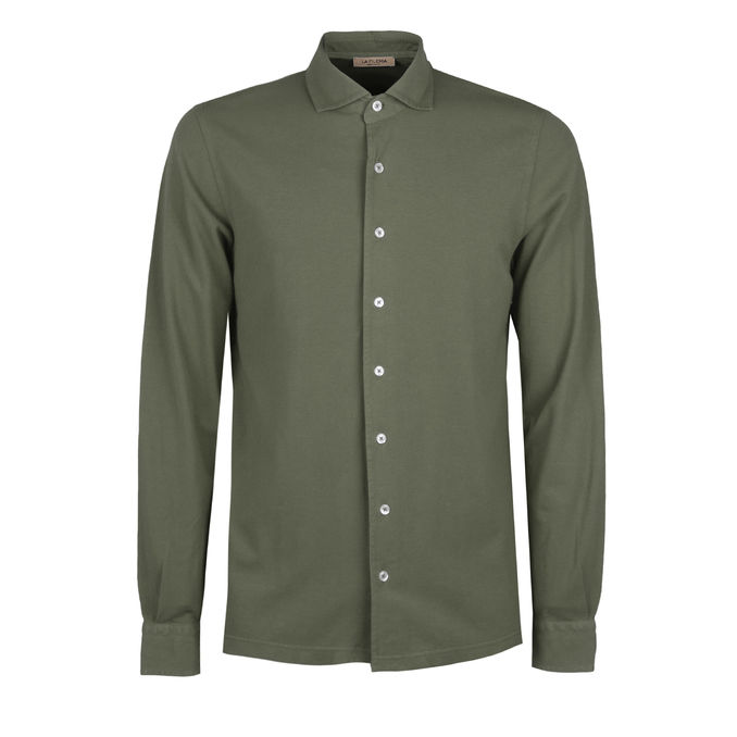 CAMICIA LOGO Uomo Verde Salvia