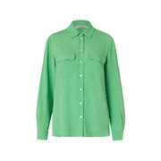 CAMICIA MARINA IN CREPE MISTO SETA Donna Verde Brillante CAMICIA MARINA IN CREPE MISTO SETA Donna Verde Brillante