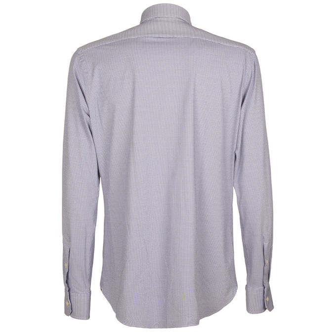 CAMICIA MICRODISEGNO ACTIVE Uomo Bianco Blu