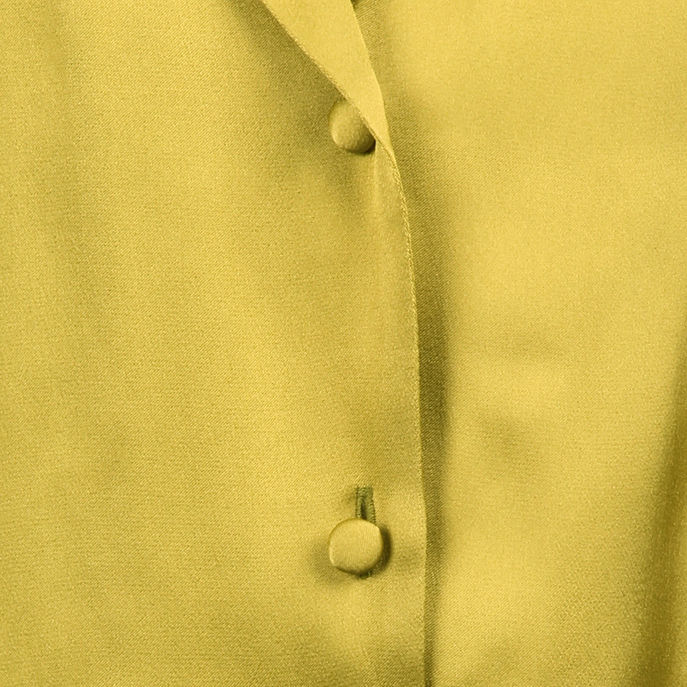 CAMICIA MISTO SETA COLLO REVER Donna Verde Acido