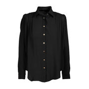 CAMICIA MISTO SETA Donna Nero CAMICIA MISTO SETA Donna Nero
