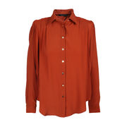 CAMICIA MISTO SETA Donna Tabacco CAMICIA MISTO SETA Donna Tabacco