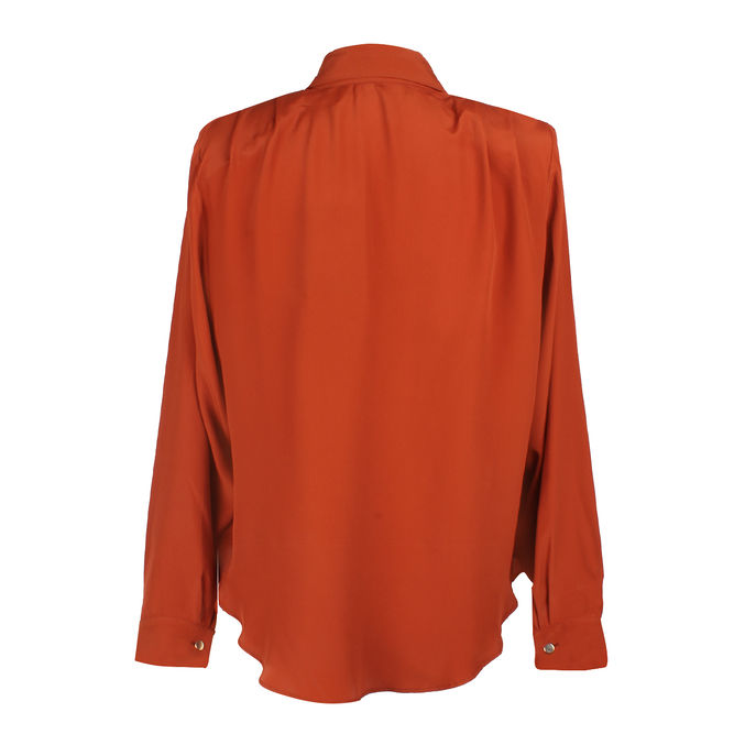 CAMICIA MISTO SETA Donna Tabacco