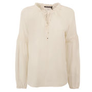 CAMICIA NORVEGIA ACETATO SETA Donna Bianco Avorio CAMICIA NORVEGIA ACETATO SETA Donna Bianco Avorio