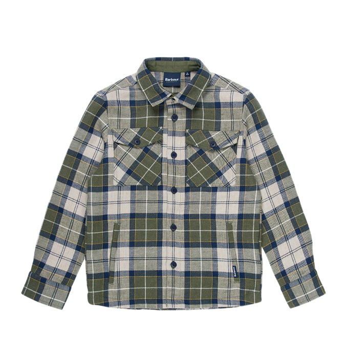 CAMICIA OVER Bimbo Forest Mist Tartan