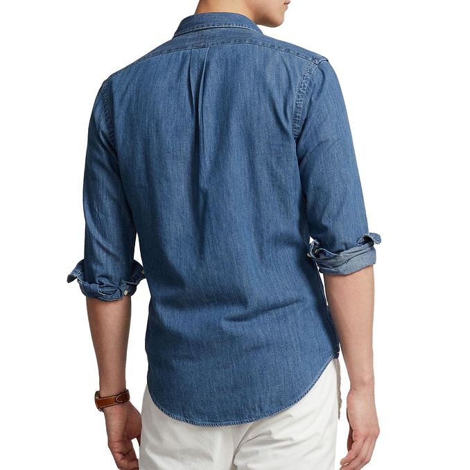 CAMICIA OXFORD SLIM FIT Uomo Denim