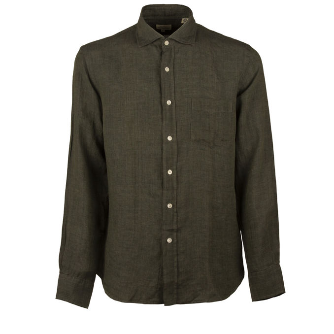 CAMICIA PAUL Uomo Verde Carbone