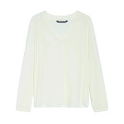CAMICIA PIAZZALE ACETATO SETA Donna Bianco Avorio CAMICIA PIAZZALE ACETATO SETA Donna Bianco Avorio