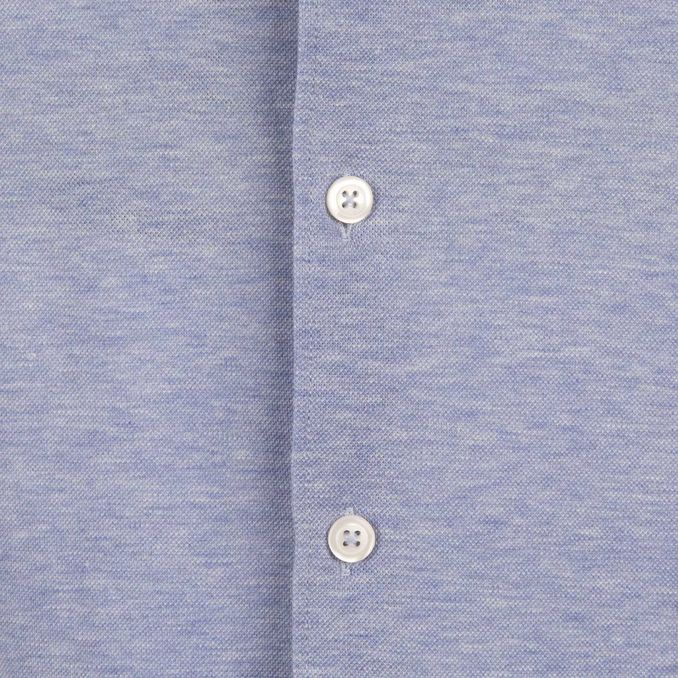 CAMICIA PIQUET Uomo Azzurro