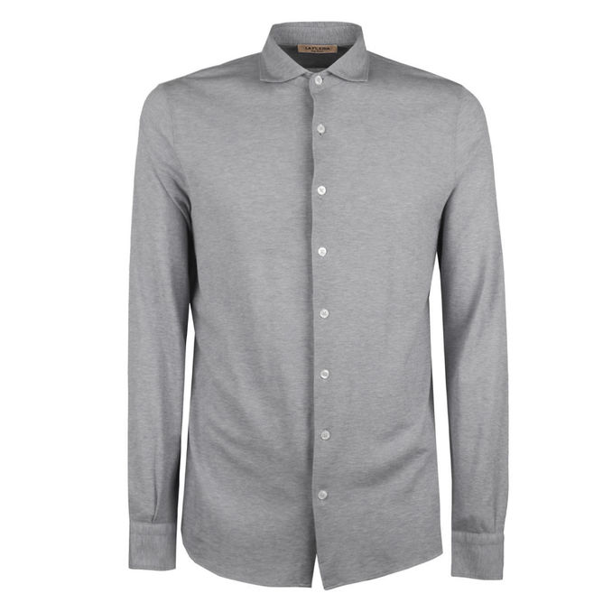 CAMICIA PIQUET Uomo Grigio Chiaro