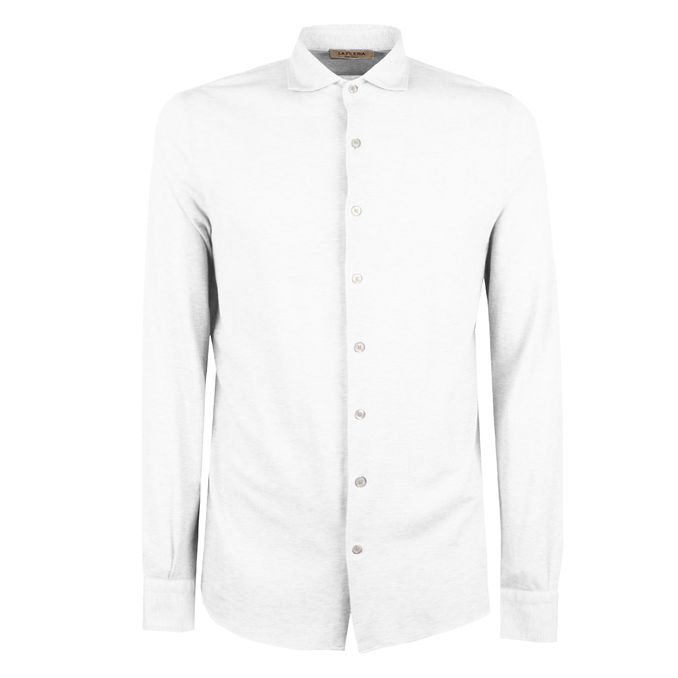 CAMICIA PIQUET Uomo Verde Bianco