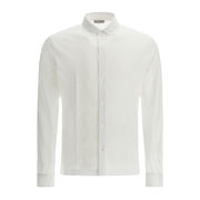 CAMICIA POLO JERSEY IN CREPE Uomo Bianco CAMICIA POLO JERSEY IN CREPE Uomo Bianco
