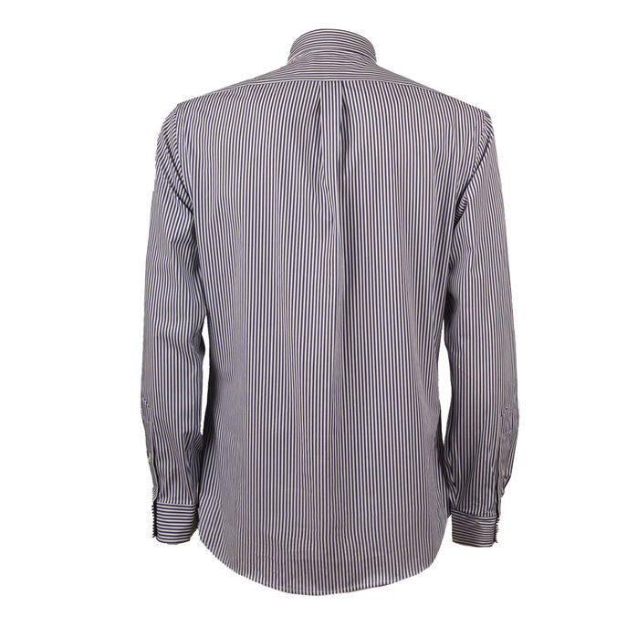 CAMICIA POPELINE SLIM FIT BACCHETTA Uomo Navy/White