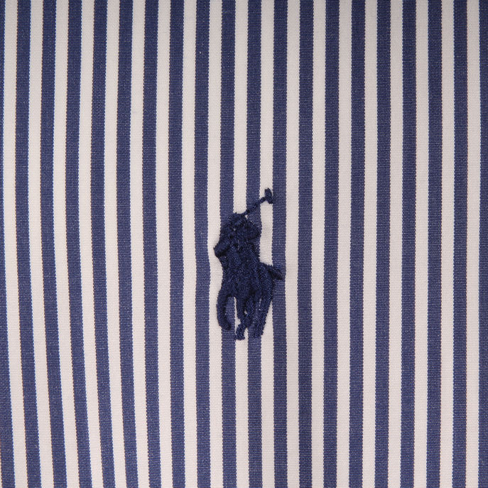 CAMICIA POPELINE SLIM FIT BACCHETTA Uomo Navy/White