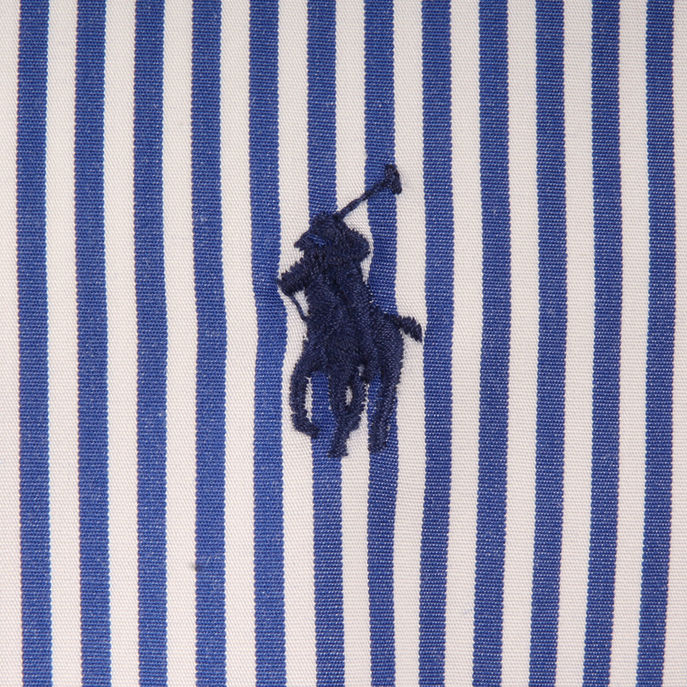 CAMICIA POPELINE SLIM FIT Uomo Blue White Bengal Stripes