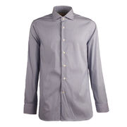 CAMICIA RIGATA COLLO FRANCESE Uomo Blu Bianco CAMICIA RIGATA COLLO FRANCESE Uomo Blu Bianco