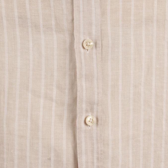 CAMICIA RIGATA Uomo Beige Bianco