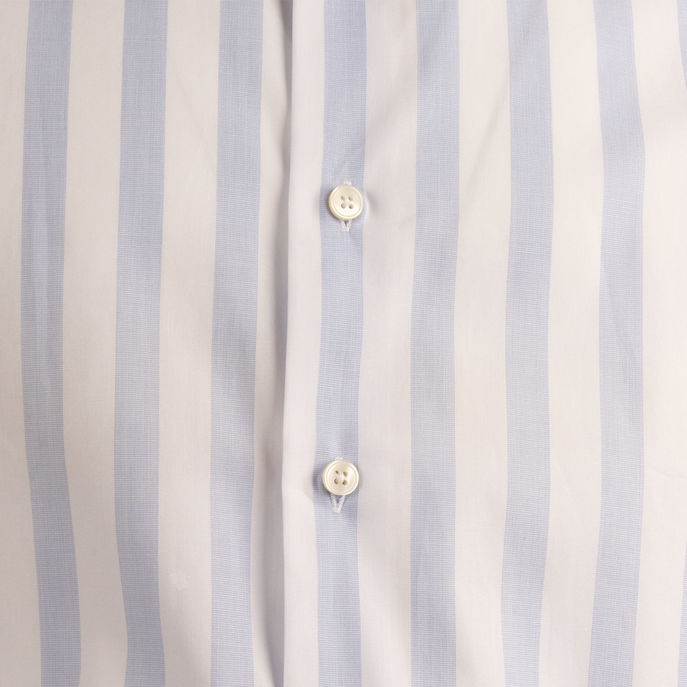 CAMICIA RIGATA Uomo Bianco Azzurro