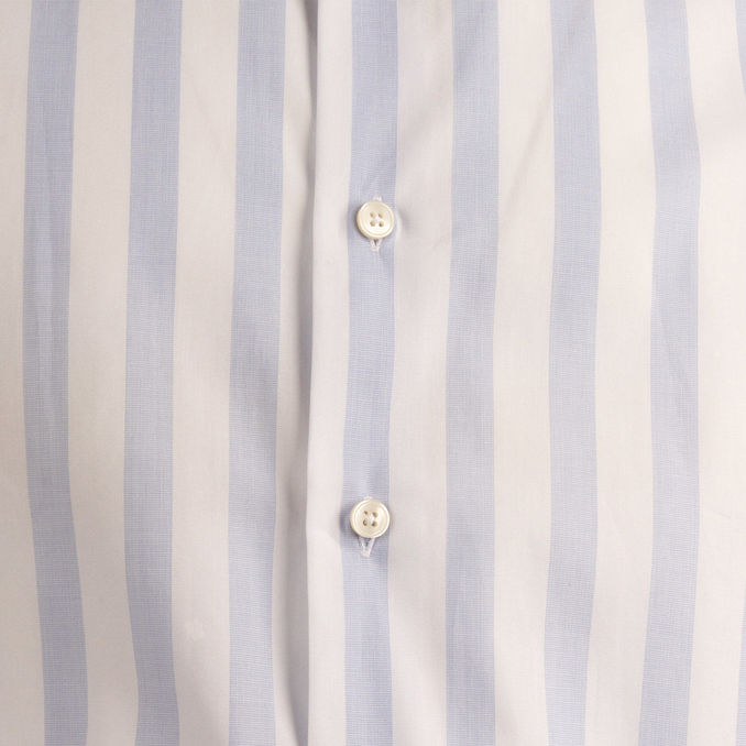 CAMICIA RIGATA Uomo Bianco Azzurro