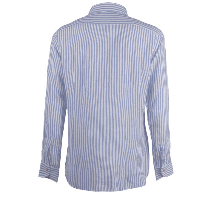 CAMICIA RIGATA Uomo Bianco Blu