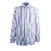 CAMICIA RIGATA Uomo Bianco Blu CAMICIA RIGATA Uomo Bianco Blu