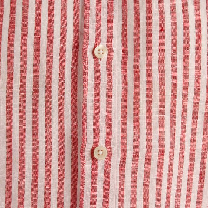 CAMICIA RIGATA Uomo Bianco Rosso