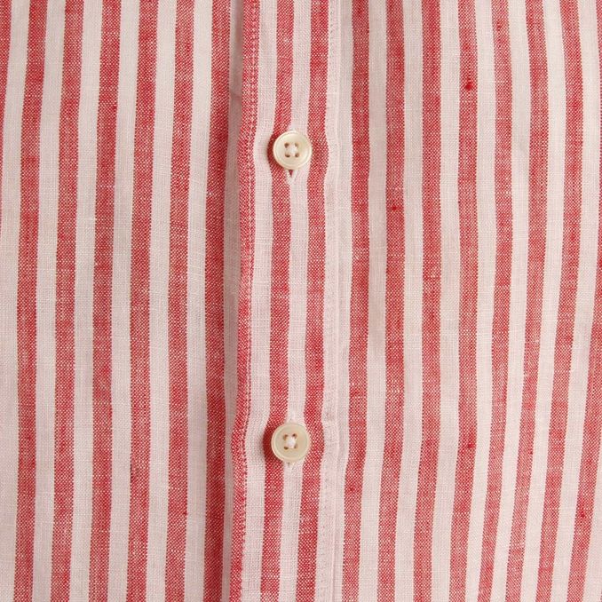 CAMICIA RIGATA Uomo Bianco Rosso