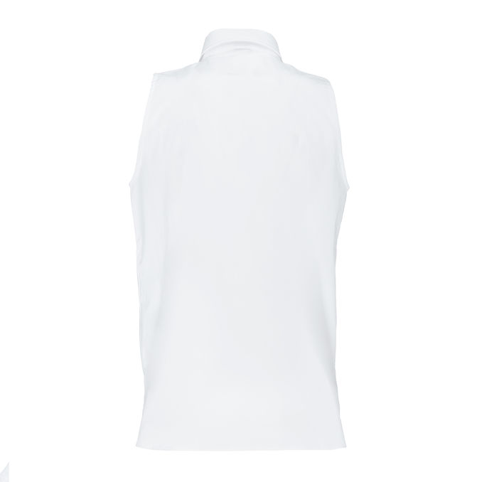 CAMICIA SBRACCIATA IN COTONE STRETCH Donna Bianco