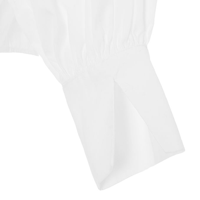 CAMICIA SCOLLO COREANA IN POPELINE Donna Bianco